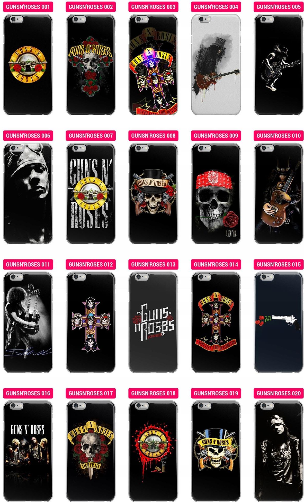 Guns Et Roses Caseskinz Étui Housse Valise non Inclus