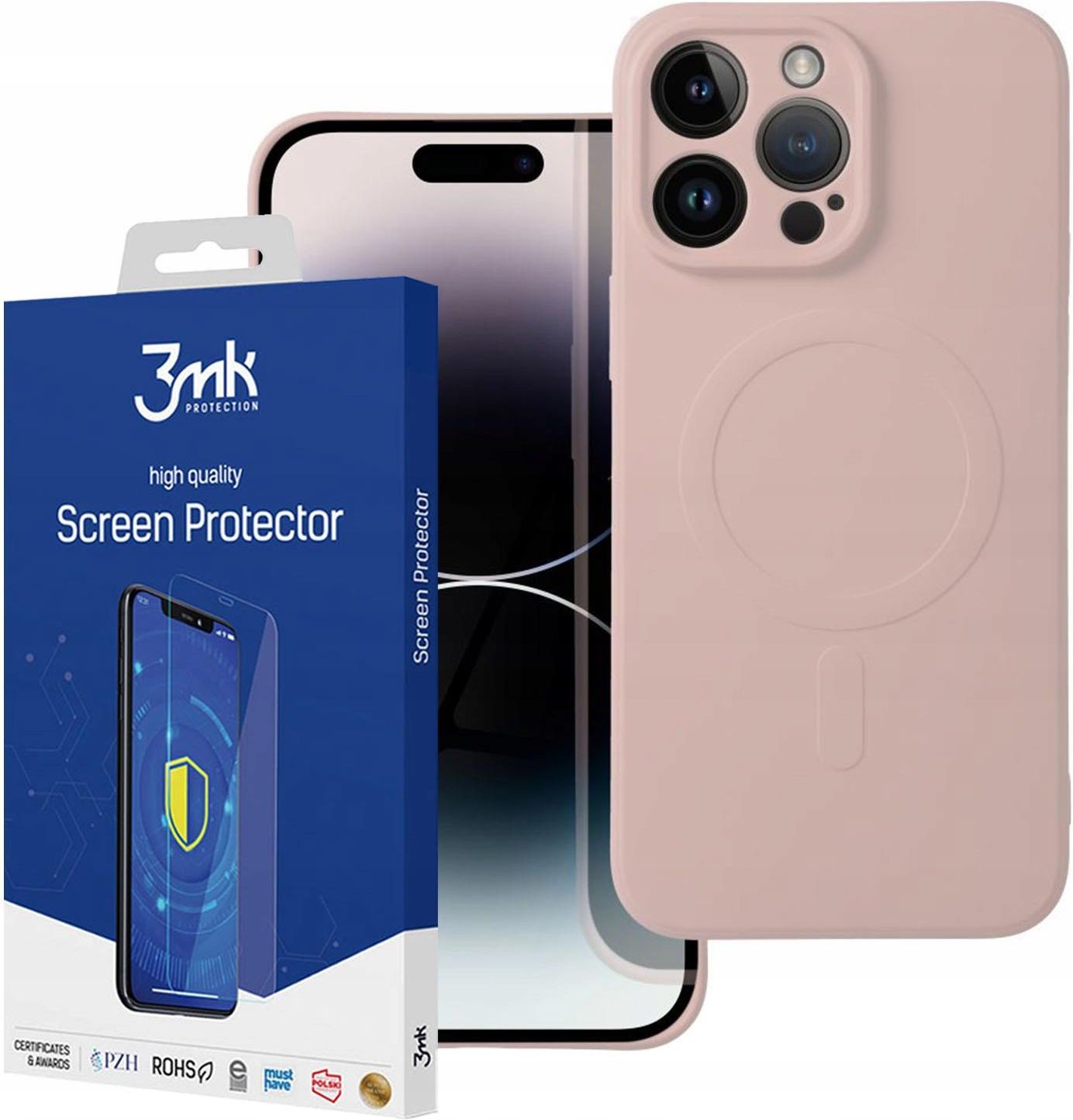 Prodej Etui Różowy Magsafe Do Iphone 11 Pro Max+Folia 3Mk Etui na telefon, ceny i opinie