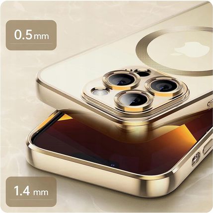 Smart-Tel Smart Tel Etui Złote Magsafe Cam Case Do Apple Iphone 13 - zdjęcie 2
