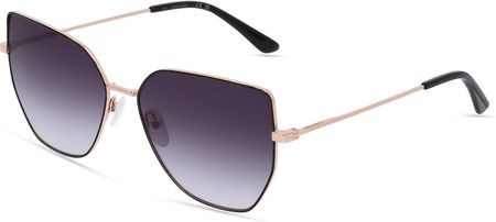 CALVIN KLEIN CK21129S Okulary przeciwsłoneczne damskie, czarny złoty