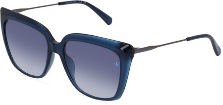 CALVIN KLEIN CKJ22601S Okulary przeciwsłoneczne damskie, niebieski przezroczysty