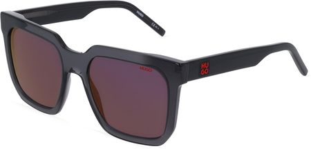 HUGO HG 1218/S Okulary przeciwsłoneczne męskie, szary przezroczysty