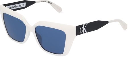 CALVIN KLEIN CKJ22639S Okulary przeciwsłoneczne damskie, biały matowy