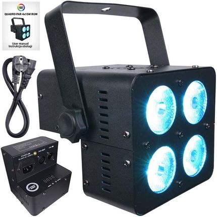 LIGHT4ME QUADRO PAR 4x15W RGBW reflektor sceniczny LED