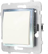 Elekstro-Plast Nasielsk Moduł Włącznika Led Ospel Aria Pojedynczy Bez Ramki Ecru