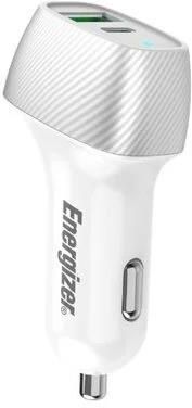 Energizer Ładowarka samochodowa Ultimate 38W PD + QC3.0 Biało-srebrny