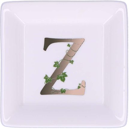 La Porcellana Bianca - Talerzyk kwadratowy z literą Z 10 cm Adorato