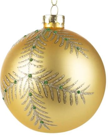 Eurofirany Bombka świąteczna szklana choinkowa BSZ145B 8cm złota