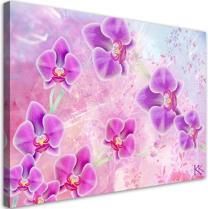 Feeby Obraz Na Płótnie Orchidea Kwiaty Abstrakcja 100X70