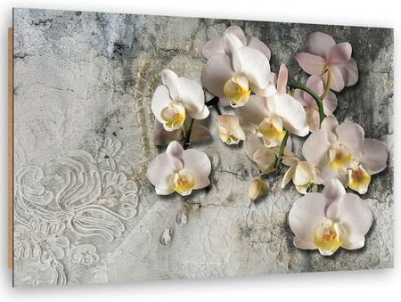 Feeby Obraz Deco Panel Słoneczne Orchidee Kwiaty 90X60
