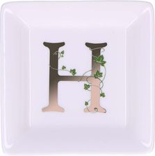 Zdjęcie La Porcellana Bianca - Talerzyk kwadratowy z literą H 10 cm Adorato - Stepnica