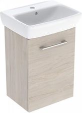 Geberit Selnova Square zestaw łazienkowy 45 cm umywalka z szafką orzech włoski hickory jasny 502.749.00.1
