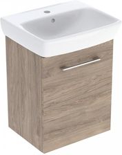 Geberit Selnova Square zestaw łazienkowy 50 cm umywalka z szafką orzech włoski hickory 502.752.00.1