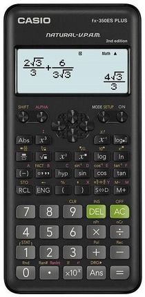 Casio Kalkulator Naukowy Fx-350Esplus-2 Czarny, 12 Cyfrowy Wyświetlacz