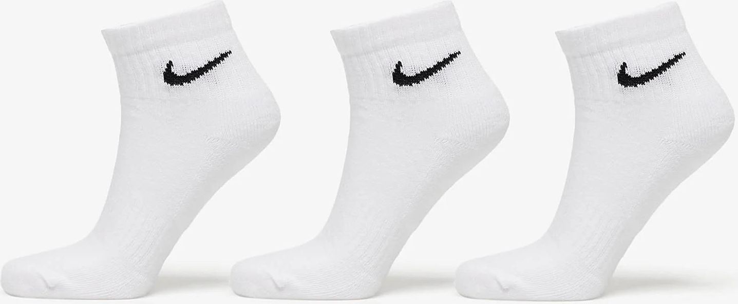 Nike Everyday Cush Ankle Socks 3 Pack White Black Ceny I Opinie