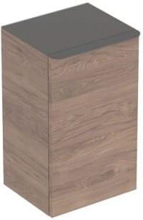 Geberit Smyle Square szafka wisząca boczna, kolor orzech hickory / melaminowa struktura drewna 500.359.JR.1