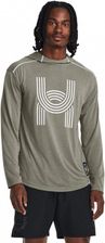 Męski longsleeve do biegania z kapturem Under Armour UA Run Everywhere Hooded LS - szary
