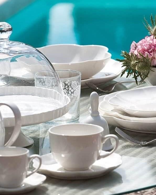 LA PORCELLANA BIANCA Tasse Buchstabe J – Aus Borosilikatglas, 400 Ml, Mikrowellengeeignet