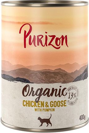 Purizon Organic Kurczak I Gęś Z Dynią 24x400g