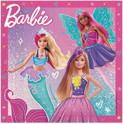 Congee Serwetki Papierowe Lalka Barbie 20szt. Urodziny