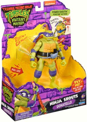 WOJOWNICZE ŻÓŁWIE NINJA Figurka DONATELLO Zmutowany Chaos 14cm
