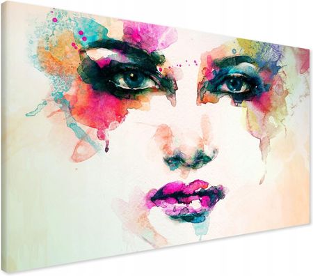 Printedwall Obraz Na Płótnie Kobieta Abstrakcja Twarz 120X80
