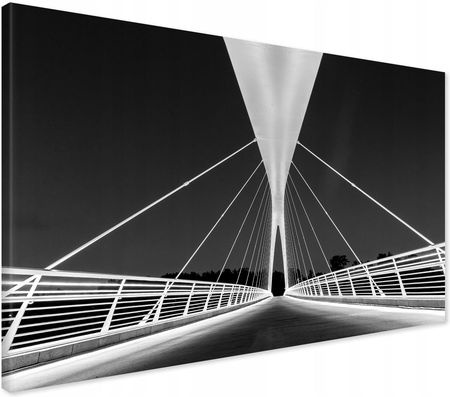 Printedwall Obraz Na Płótnie Most Noc Architektura 70X50