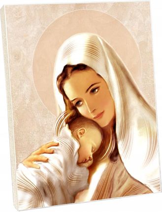 Obraz Matka Boska Z Dzieciątkiem Jezus 20X25Cm