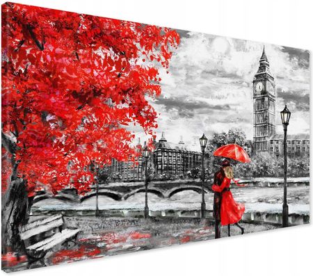 Printedwall Obraz Na Płótnie Londyn Big Ben 100X70