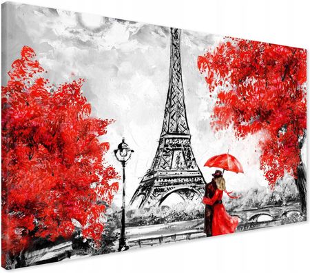 Printedwall Obraz Na Płótnie Paryż Wieża Eiffla 100X70