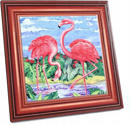 Midex Obraz W Ramce Flamingi Dekoracja Obrazek