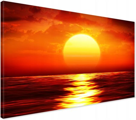 Printedwall Obraz Na Płótnie Zachód Słońca Morze 120X80