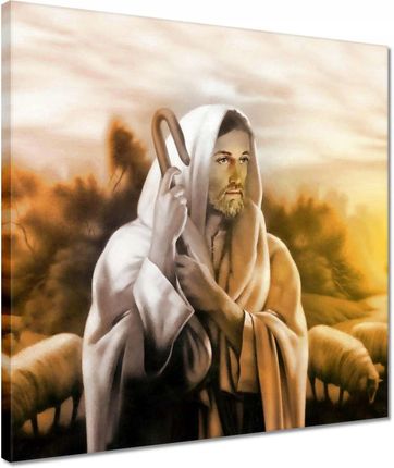 Zesmakiem Obrazy 40X40 Jezus Dobrym Pasterzem