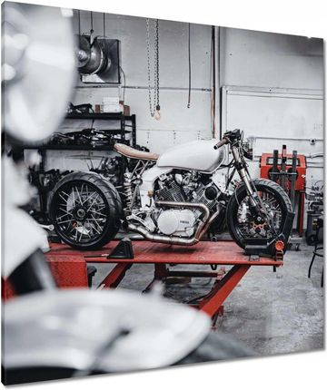 Zesmakiem Obrazy 90X90 Yamaha Motocykl Garaż