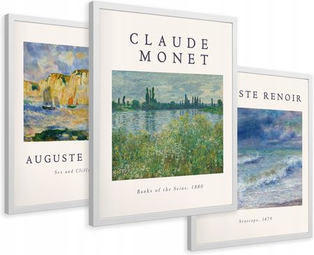Printedwall Obrazy W Ramie Impresjonizm Monet Renoir 43X99