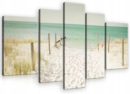 Obraz Do Salonu Plaża Morze Duży Tryptyk 170X100