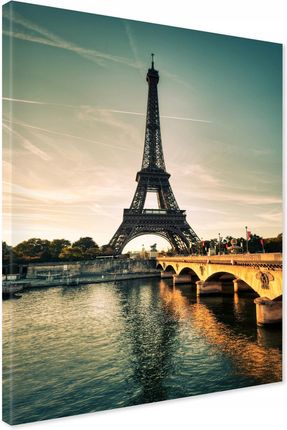 Printedwall Obraz Na Płótnie Paryż Wieża Eiffla 50X70