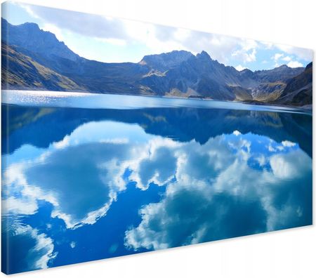 Printedwall Obraz Na Płótnie Jezioro Góry Niebo 70X50