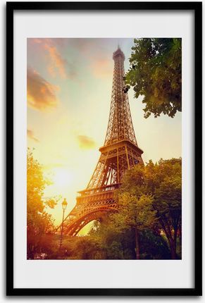 Tulup Obraz Grafika Na Ścianę Wieża Eiffla Paryż 40X60