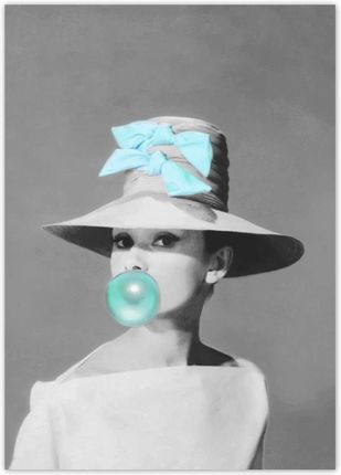 Zesmakiem Plakaty 40X50 Audrey Hepburn Z Gumą