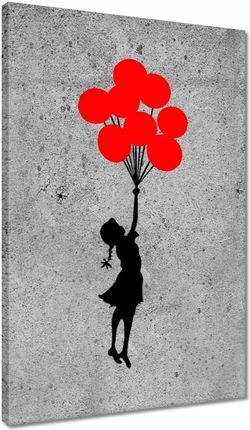 Zesmakiem Obrazy 40X60 Banksy Dziewczynka Balony