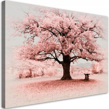 Feeby Obraz Na Płótnie Różowe Drzewo Abstrakcja 120X80