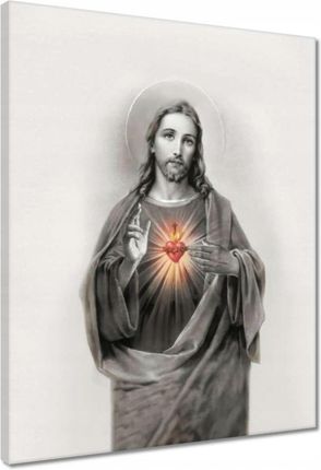 Zesmakiem Obrazy 40X50 Jezus Chrystus Król Serce