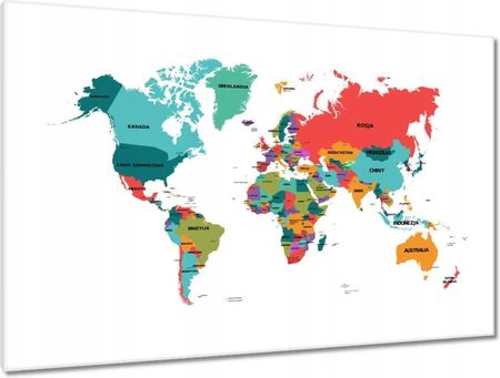Obrazy 120X80 Polityczna Mapa Świata