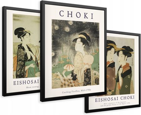 Printedwall Obrazy W Ramie Japonia Sztuka Choki Orient 43X99