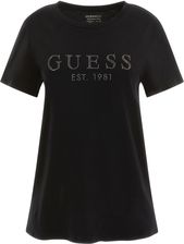 Damska Koszulka z krótkim rękawem Guess SS Guess 1981 Crystal Easy Tee W3Gi76K8G01-Jblk – Czarny