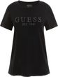 Damska Koszulka z krótkim rękawem Guess SS Guess 1981 Crystal Easy Tee W3Gi76K8G01-Jblk – Czarny