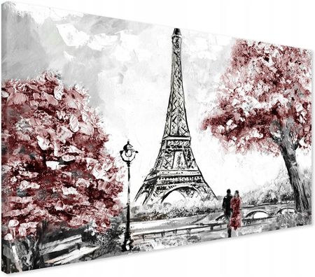 Printedwall Obraz Na Płótnie Paryż Wieża Eiffla 70X50