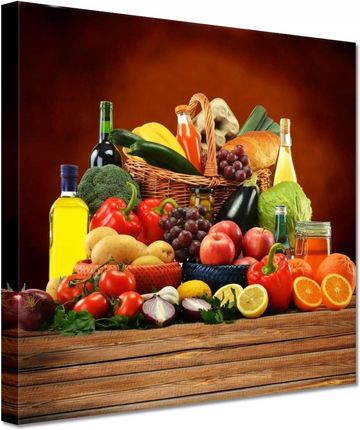Zesmakiem Obrazy 60X60 Owoce Warzywa Do Kuchni