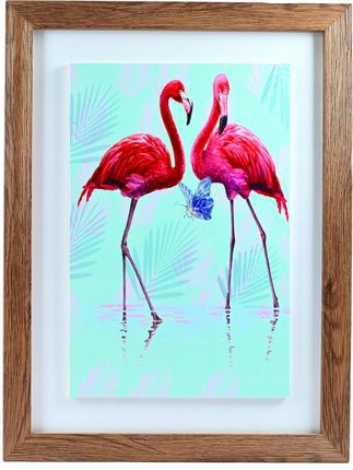Midex Obraz Flamingi Dekoracja Ścienna Sypialnia Obrazek